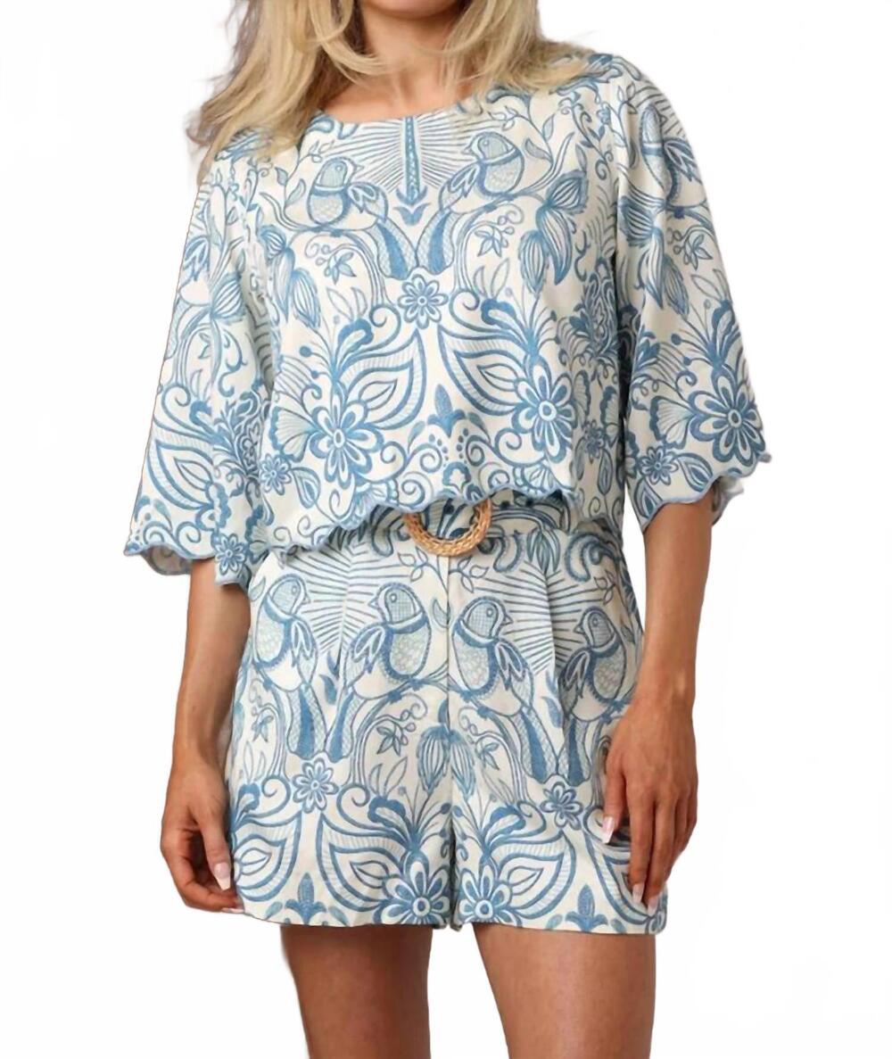 NEW SHORE tracy short in birds of a feather